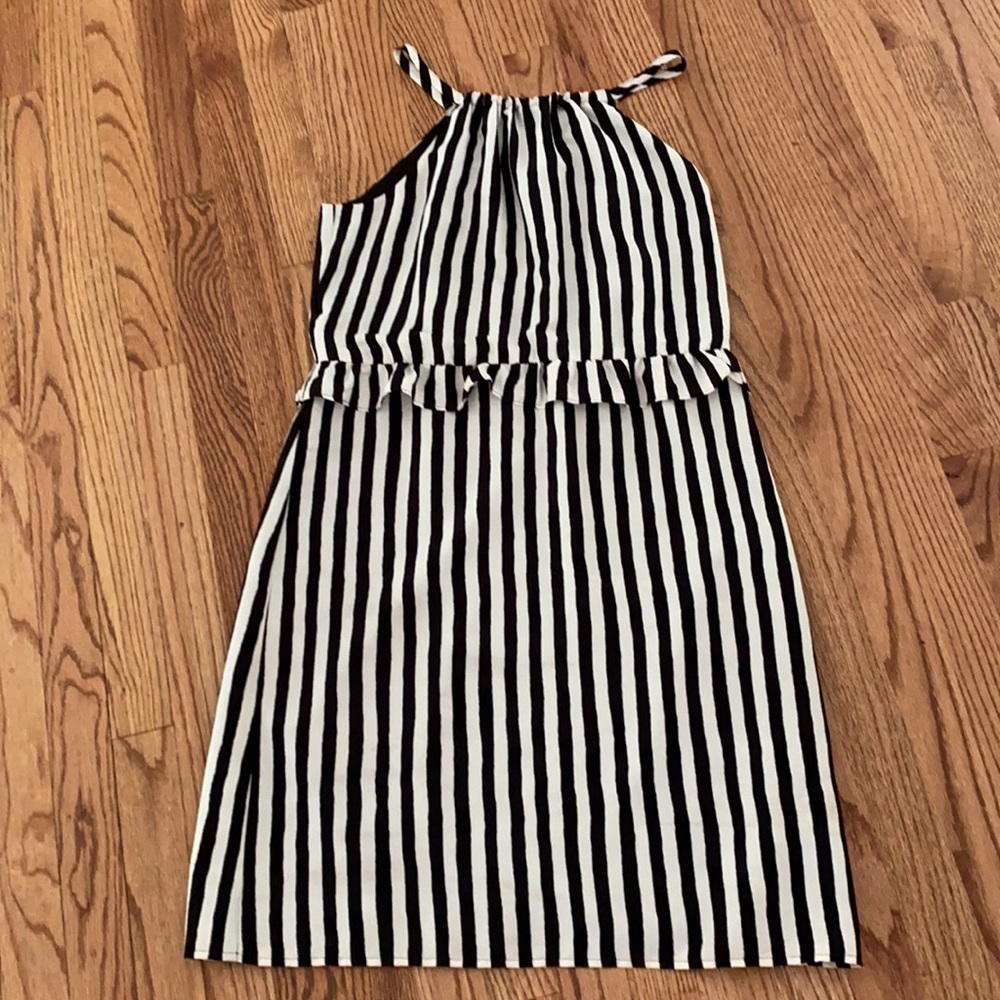 Loft Striped Midi Dress